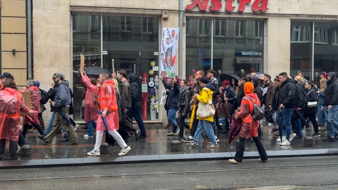 Students and Citizens Protest in Sarajevo Demanding Accountability for Flood Tragedy